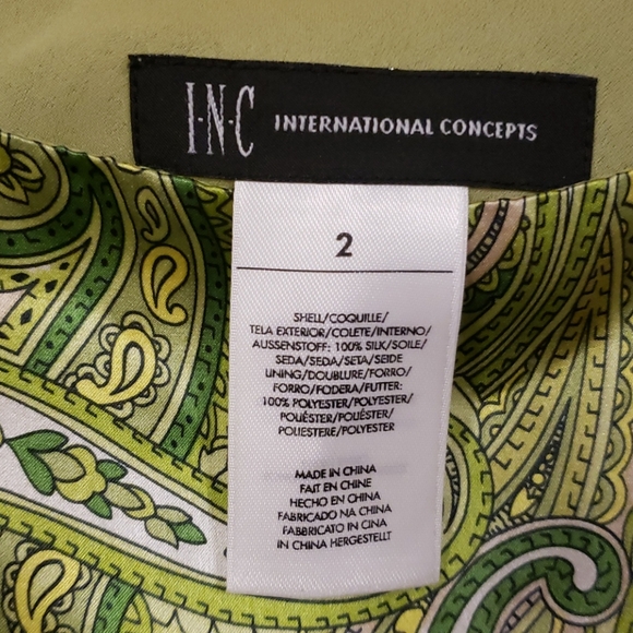 Silk Paisley Print Skirt - Picture 5 of 6